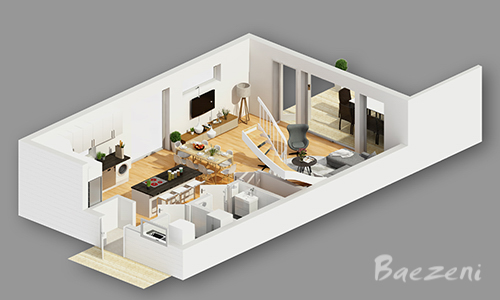 3D Premium floor plan • (2015)