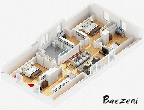 3D Premium floor plan • (2015)