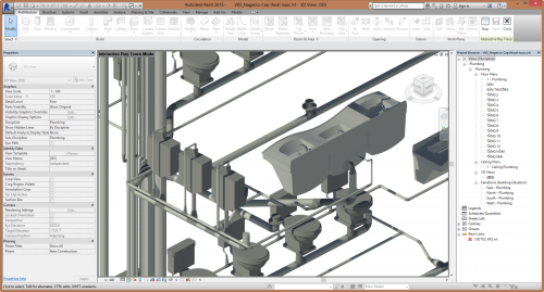 MEP modeling from 2D for Vietnam building ( 2015)