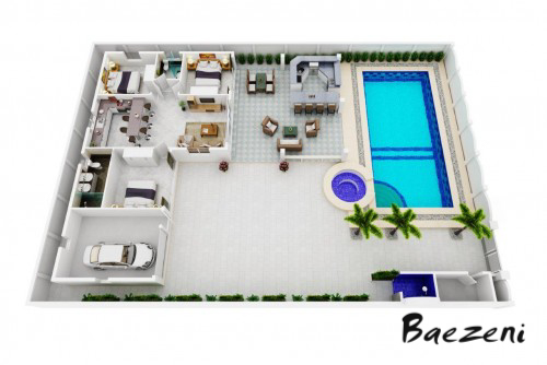 3D Premium floor plan • (2015)