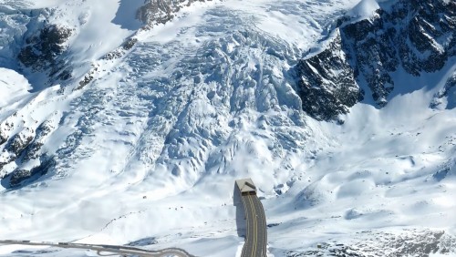 Rv 144 Røldal avalanche 3D simulation 2013