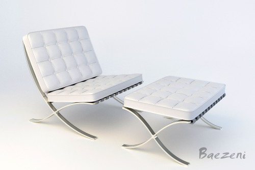 Chair white Dan 8027w