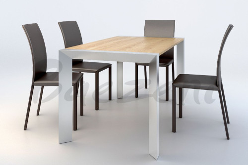 Danetti wood alu dining set