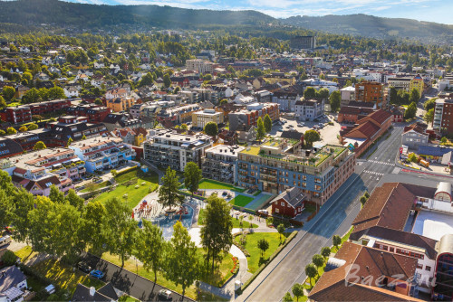 Multiapartment building Norway Droneimpl 2022